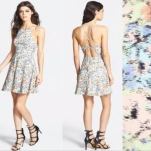 Astr Water Color Floral Dress Womens S Multicolor Retro Boho 90s Y2K Cottagecore